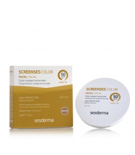 SCREENSES COMPACT SUNSCREEN WITH COLOUR SPF 50 BROWN